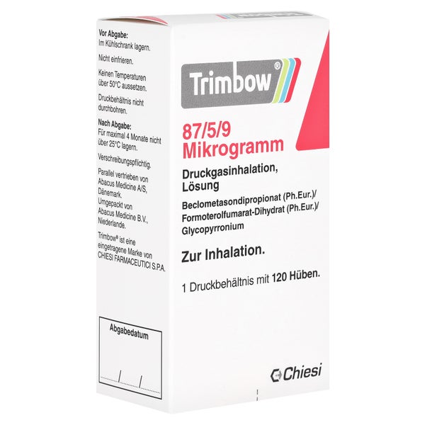 TRIMBOW 87 µg/5 µg/9 µg 120 Hub Druckgasinhalation 1 St