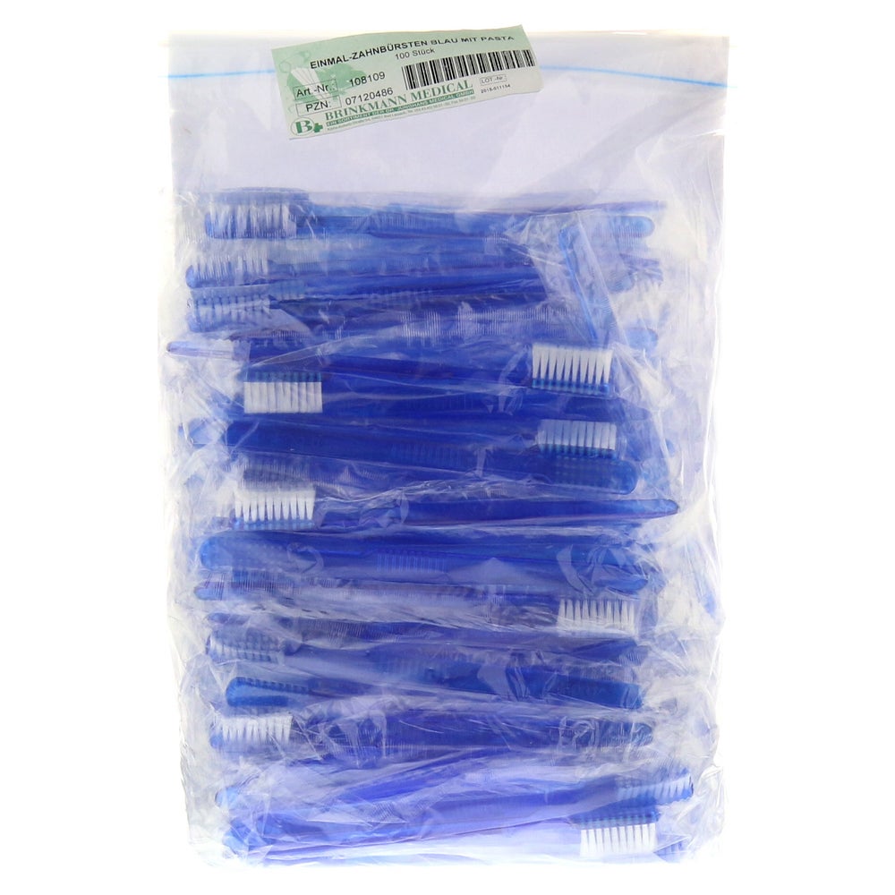 Einmal Zahnbürste M.pasta blau 100 St