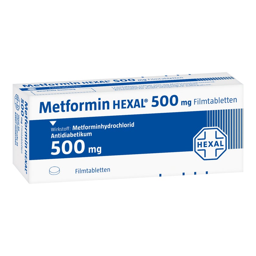 Metformin Hexal 500 mg Filmtabletten 180 St, 180 St online kaufen 