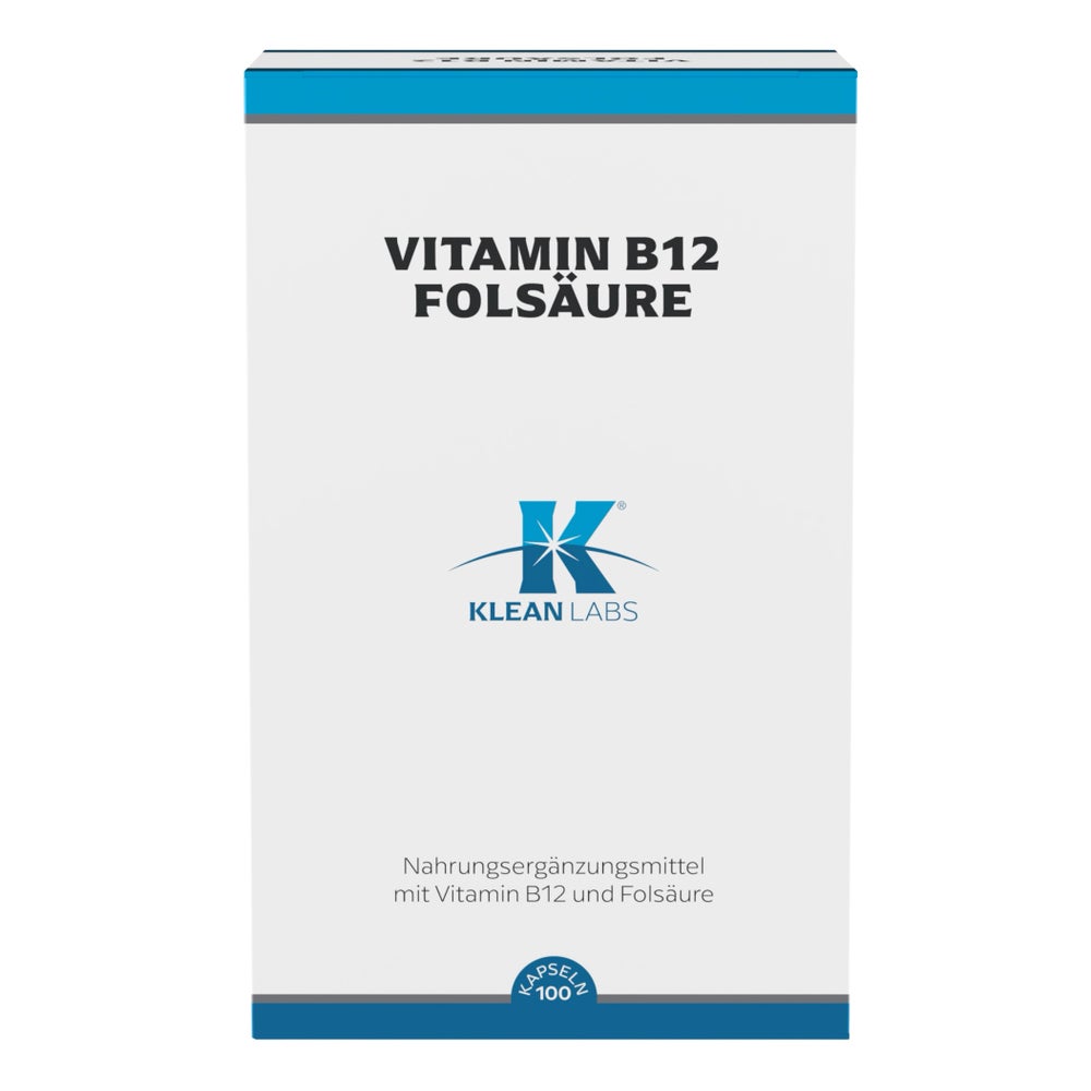 Klean Labs Vitamin B12 / Folsäure 100 St