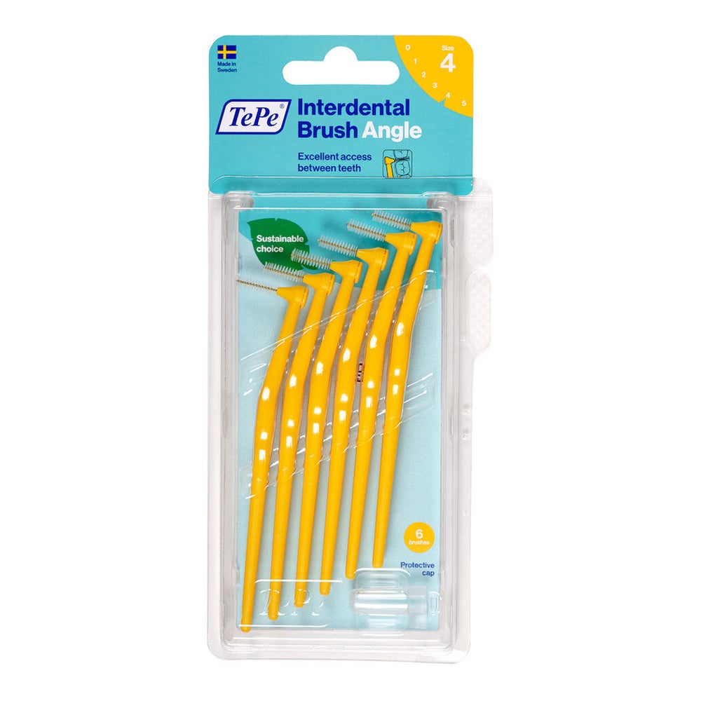 TEPE Angle Interdentalbürste 0,7mm gelb 6 St