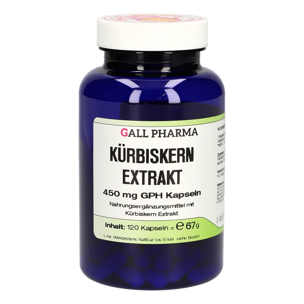 Kürbiskern Extrakt 450 mg GPH Kapseln 120 St