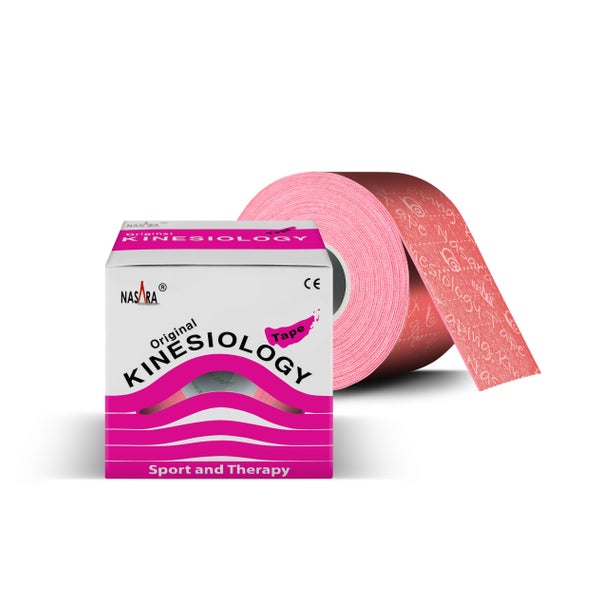 NASARA Kinesiologie Tape (5cm x 5m) in Pink 1 St