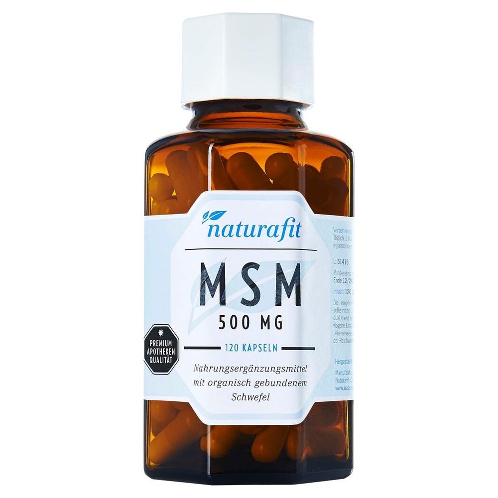Naturafit MSM 500 mg Kapseln 120 St