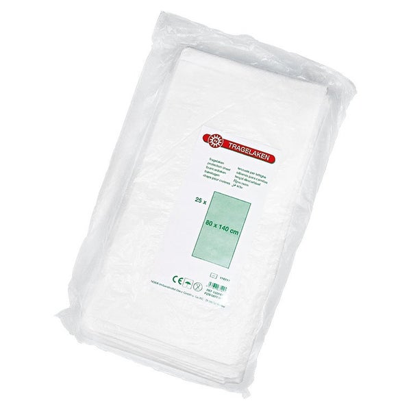 NOBA Tragelaken Schutzauflage 25 Stück - 80 x 210 / ohne 25 St