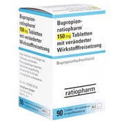BUPROPION-ratiopharm 150 mg Tab.verä.Wfrs. 90 St