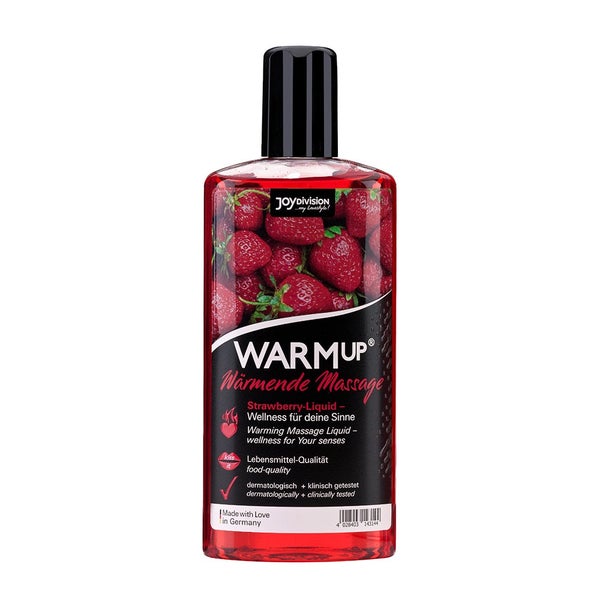 «WARMup Erdbeer» Massageliquid 150ml – wärmender Effekt (0.15 l) 150 ml