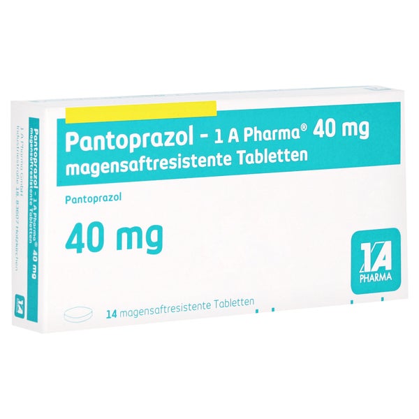 PANTOPRAZOL-1A Pharma 40 mg magensaftres.Tabletten 14 St