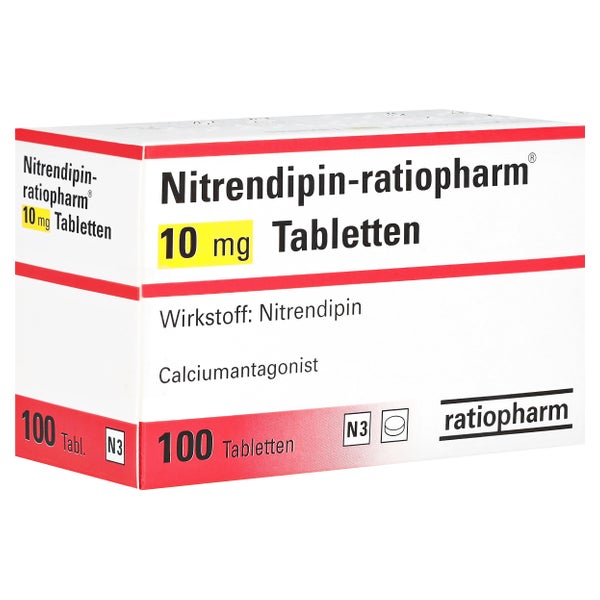 Nitrendipin-ratiopharm 10 mg Tabletten 100 St