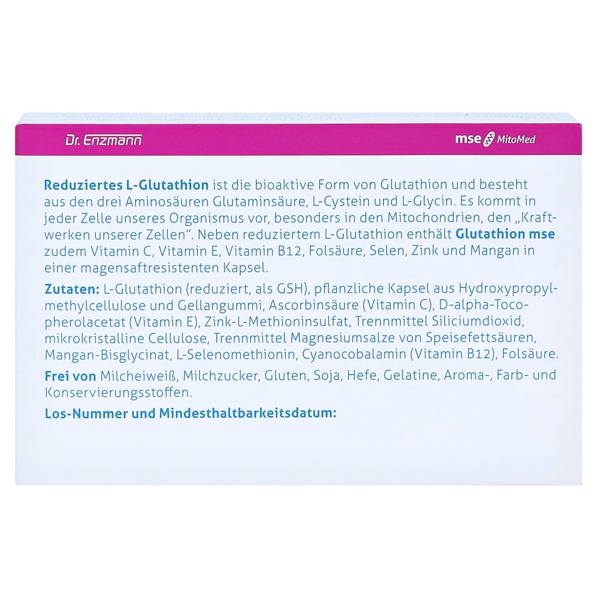 Glutathion MSE Magensaftresistente Kapse 60 St online kaufen
