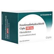 FEXOFENADINHYDROCHLORID Cipla 180 mg Filmtabletten 100 St