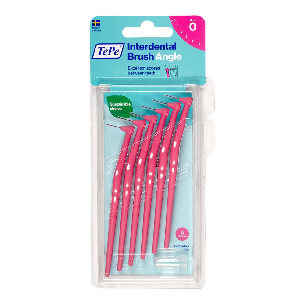 TePe Interdentalbürsten Angle pink 0,4 mm ISO 0, 6 St 6 St