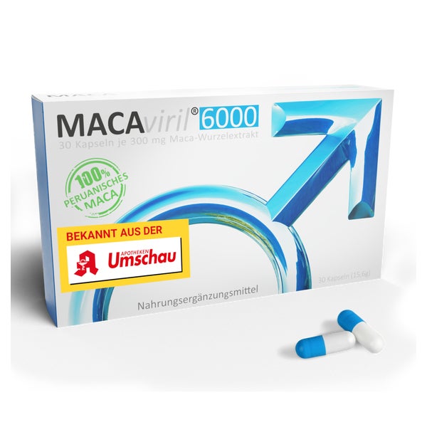 MACAviril 6000® Maca Kapseln hochdosiert für den Mann 30 St