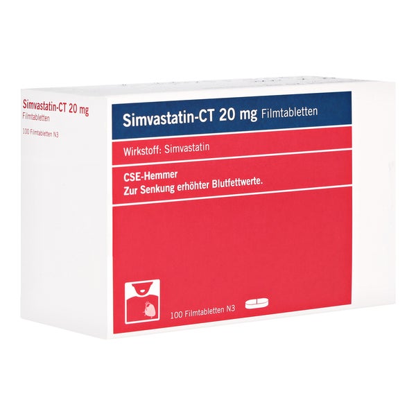 Simvastatin-ct 20 mg Filmtabletten 100 St