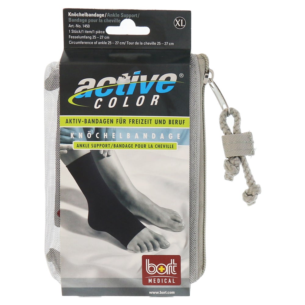 BORT Activecolor Knöchelbandage XL schwa 1 St