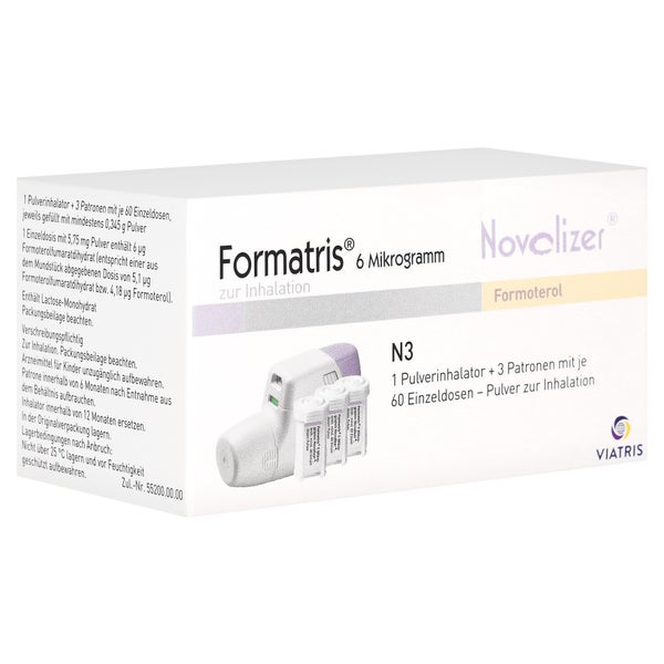 FORMATRIS 6µg Novolizer 3x60 ED Inhalator+Patrone 3 St
