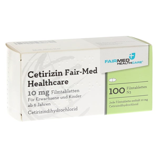 Cetirizin Fair-med Healthcare 10 mg Film 100 St
