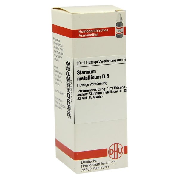 Stannum Metallicum D 6 Dilution 20 ml