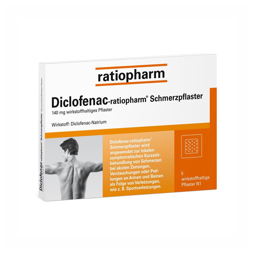 Diclofenac-ratiopharm® Schmerzpflaster 5 St