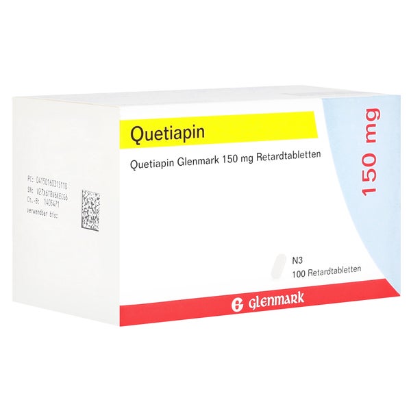 QUETIAPIN Glenmark 150 mg Retardtabletten 100 St