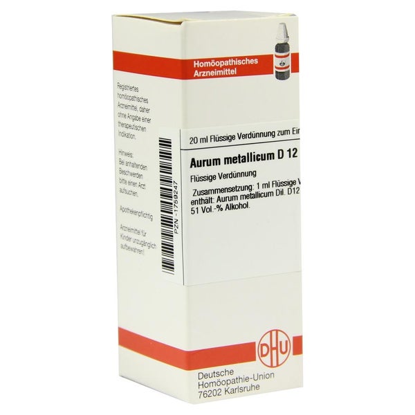 Aurum Metallicum D 12 Dilution 20 ml