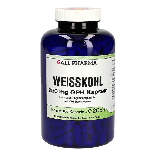 Weisskohl 250 mg GPH Kapseln 360 St