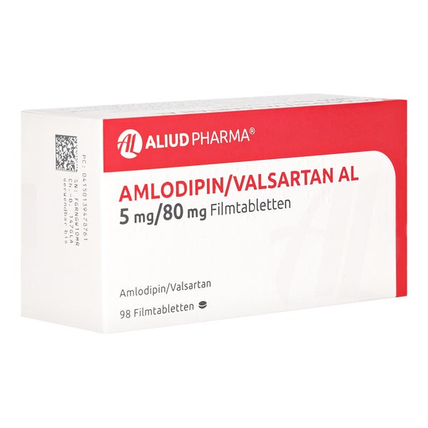 AMLODIPIN/Valsartan AL 5 mg/80 mg Filmtabletten 98 St