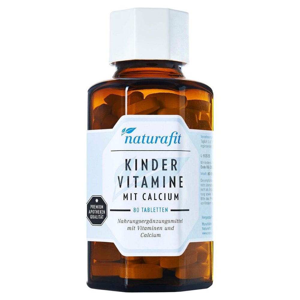 Naturafit Kindervitamine M.calcium Lutsc 80 St