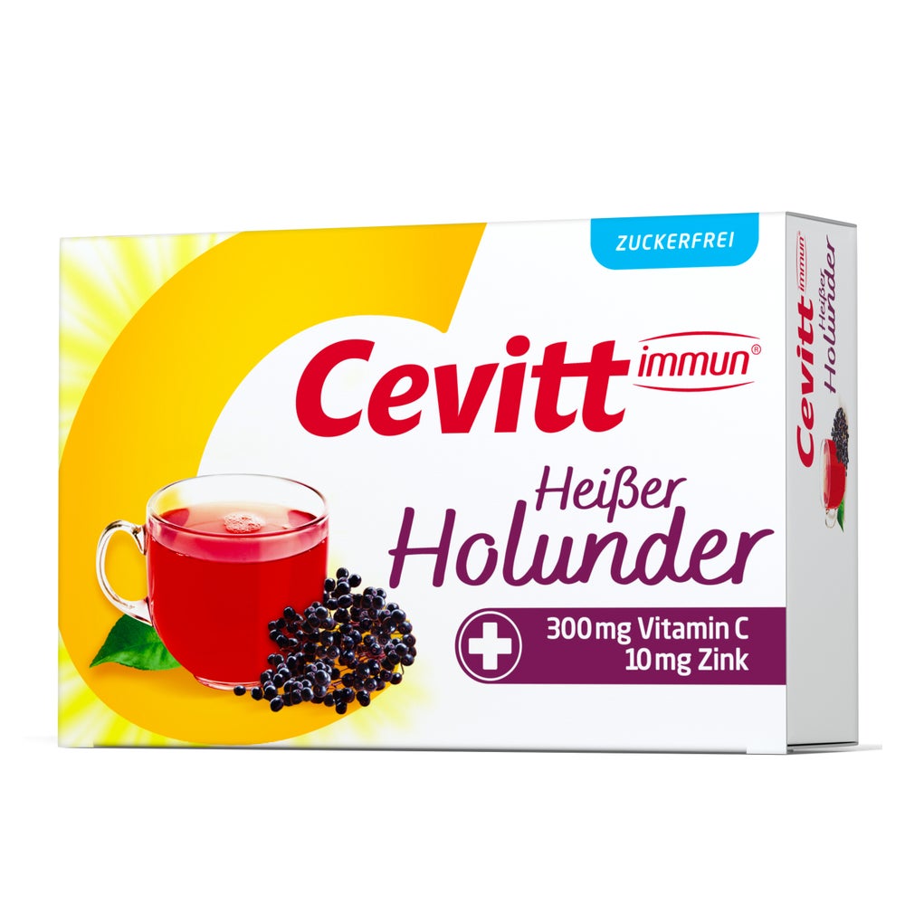 Cevitt Immun Heißer Holunder zuckerfrei 14 St