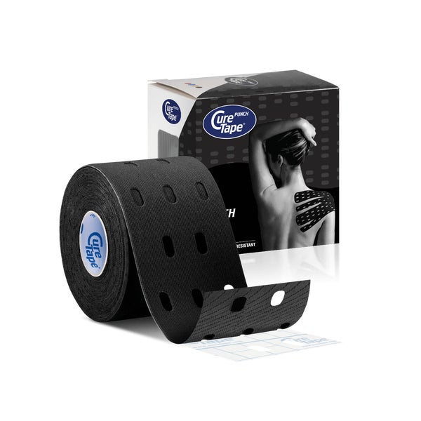 CureTape® Punch Kinesiotape Schwarz 1 St