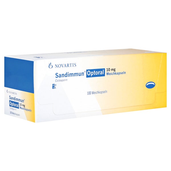 Sandimmun Optoral 10 mg Weichkapseln 100 St