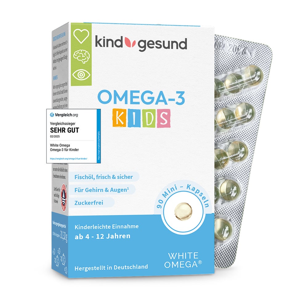 Omega 3 Kapseln Kinder Vergleichssieger - White omega kids 90 St