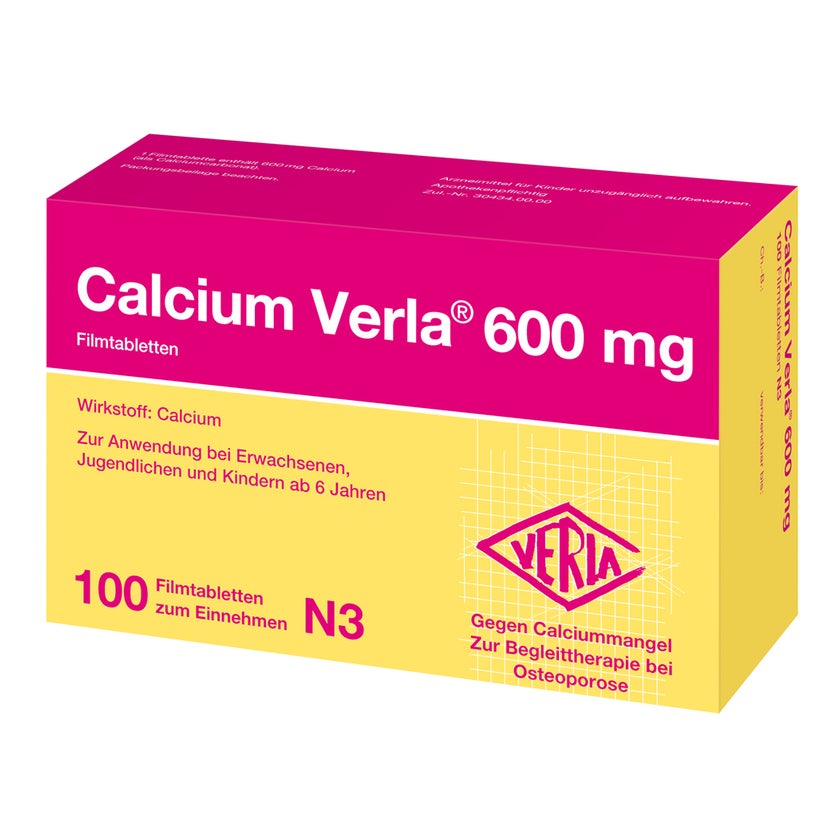 Calcium Verla 600 mg Filmtabletten 100 St