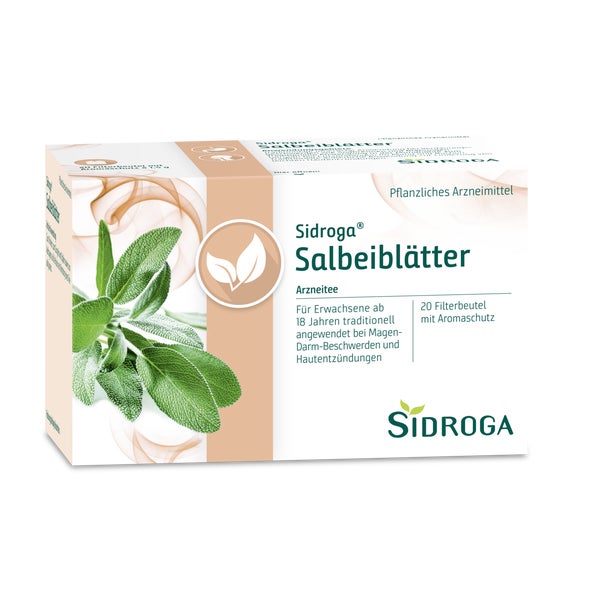 Sidroga Salbeiblätter Tee Filterbeutel 20X1,5 g