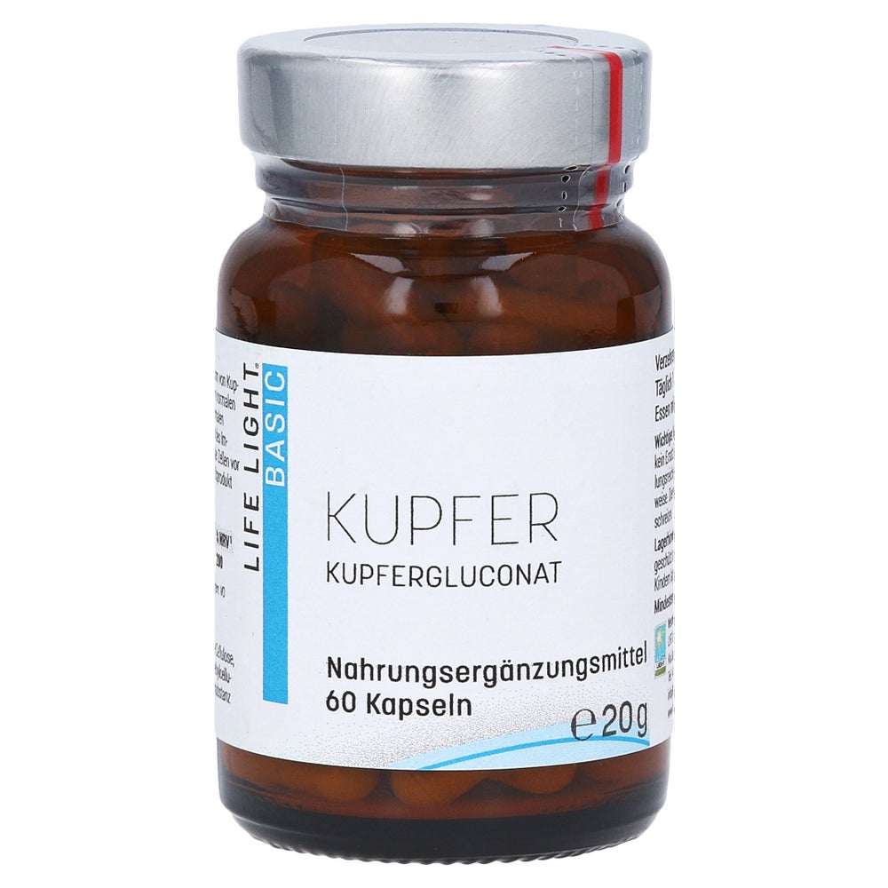 Kupfer 2 mg aus Kupfergluconat Kapseln 60 St