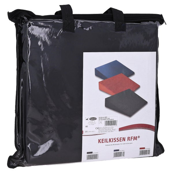 Keilkissen M.bezug Schwarz 1 St