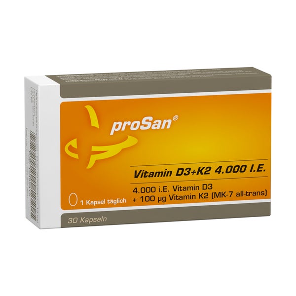 proSan Vitamin D3+K2 4.000 I.E. 30 St