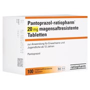 PANTOPRAZOL-ratiopharm 20 mg magensaftr.Tabletten 100 St