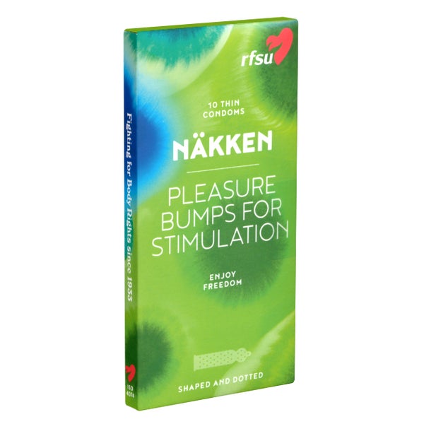 «Näkken» anatomische Kondome mit Pleasure Bumps-Noppen (10 Kondome) 10 St