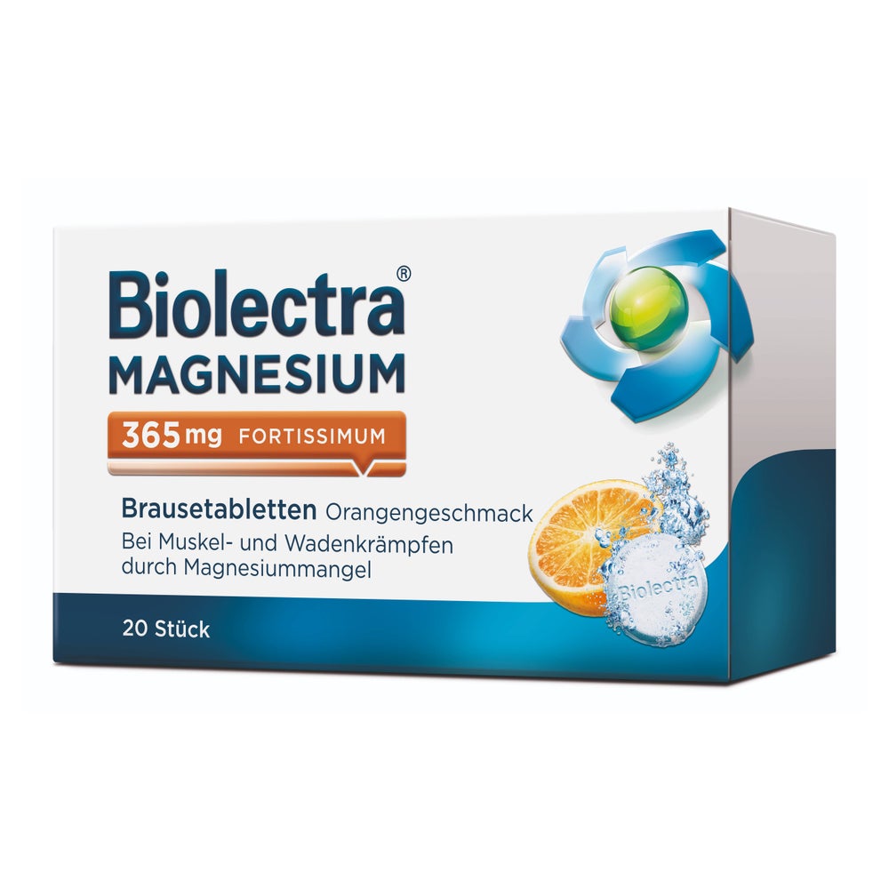 Biolectra Magnesium 365 mg fortissimum Orange Wadenkrämpfe 20 St