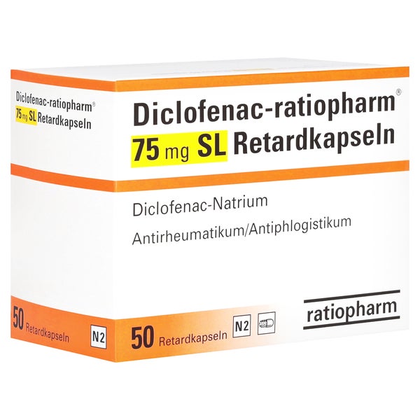 DICLOFENAC-ratiopharm 75 mg SL Retardkapseln 50 St