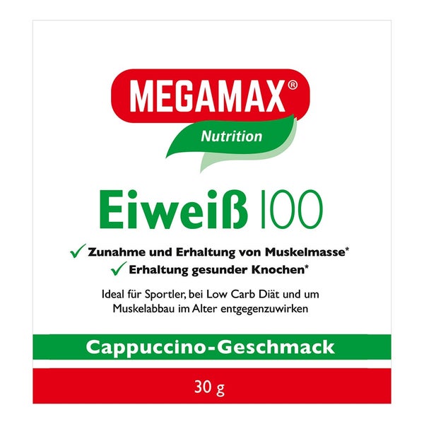 MEGAMAX® Eiweiß 100 Cappuccino 30 g