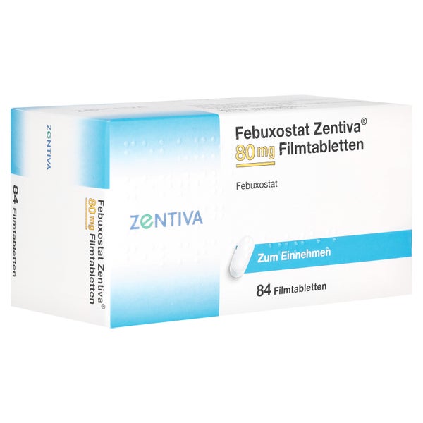 Febuxostat Zentiva 80 mg Filmtabletten 84 St