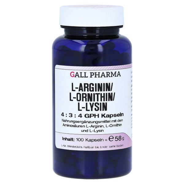 L-arginin/l-ornithin/l-lysin 4:3:4 GPH K 100 St