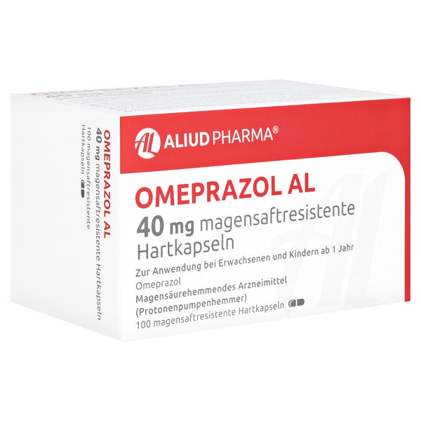 OMEPRAZOL AL 40 mg magensaftresistente Hartkapseln 100 St