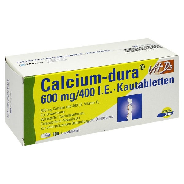 Calcium DURA Vit D3 600 mg/400 I.E. 100 St