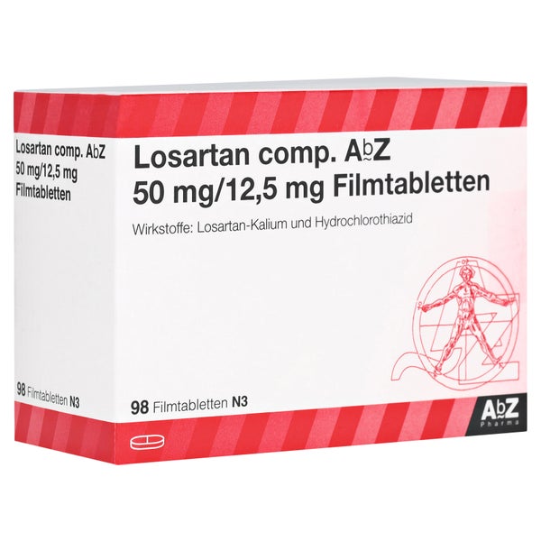 LOSARTAN comp. AbZ 50/12,5 mg Filmtabletten 98 St