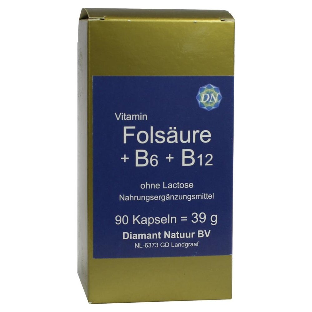 Folsäure+b6+b12 ohne Lactose Kapseln 90 St