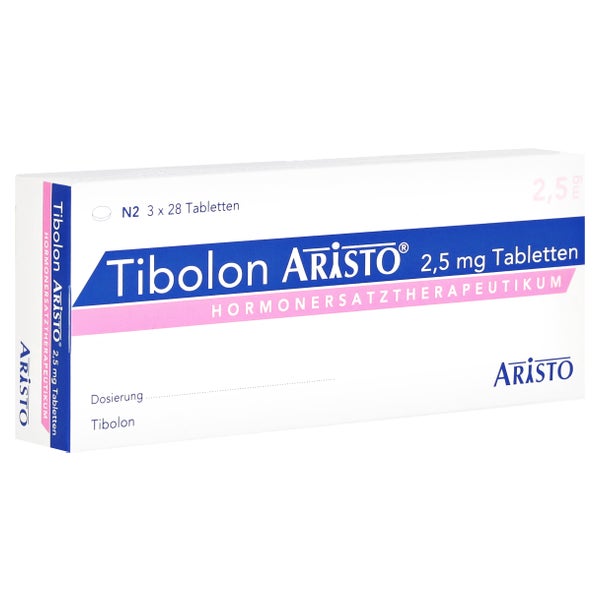 Tibolon Aristo 2,5 mg Tabletten 3X28 St