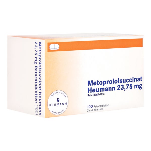 METOPROLOLSUCCINAT Heumann 23,75mg Retardtabletten 100 St